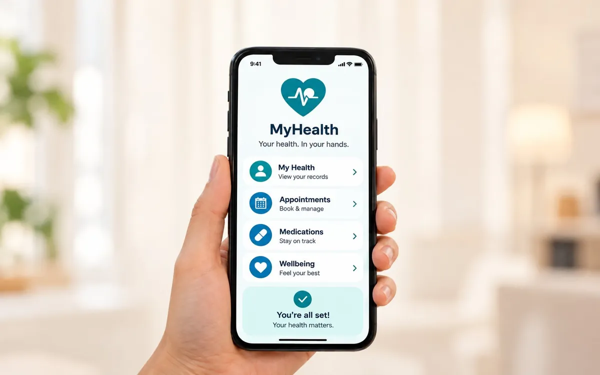 A health app that different people use in their daily lives